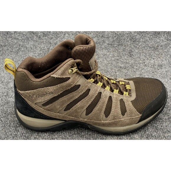 Columbia Redmond V2 Mid Waterproof Trail Boots Brown Suede Mesh Men\'s 10.5 main image 10